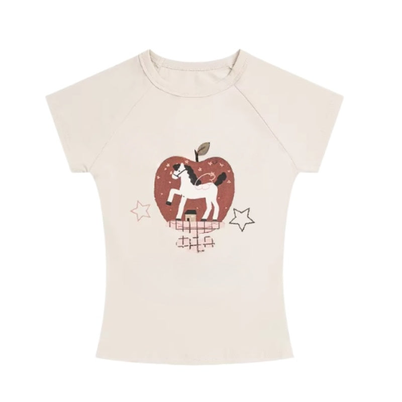 Apple & Pony Element Fashion T-Shirt
